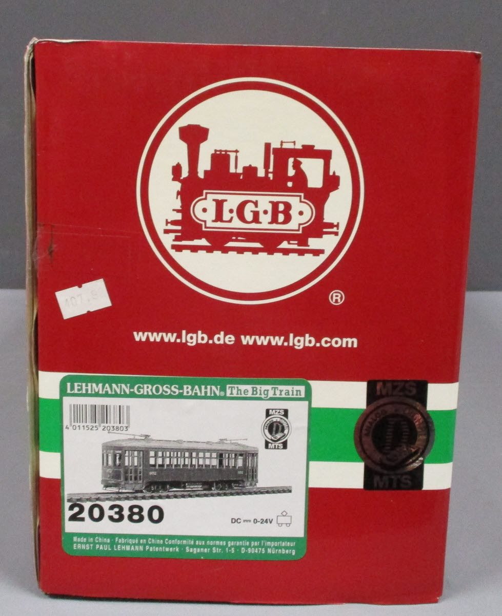 LGB 20380 G Scale Powered Streetcar with MTS
