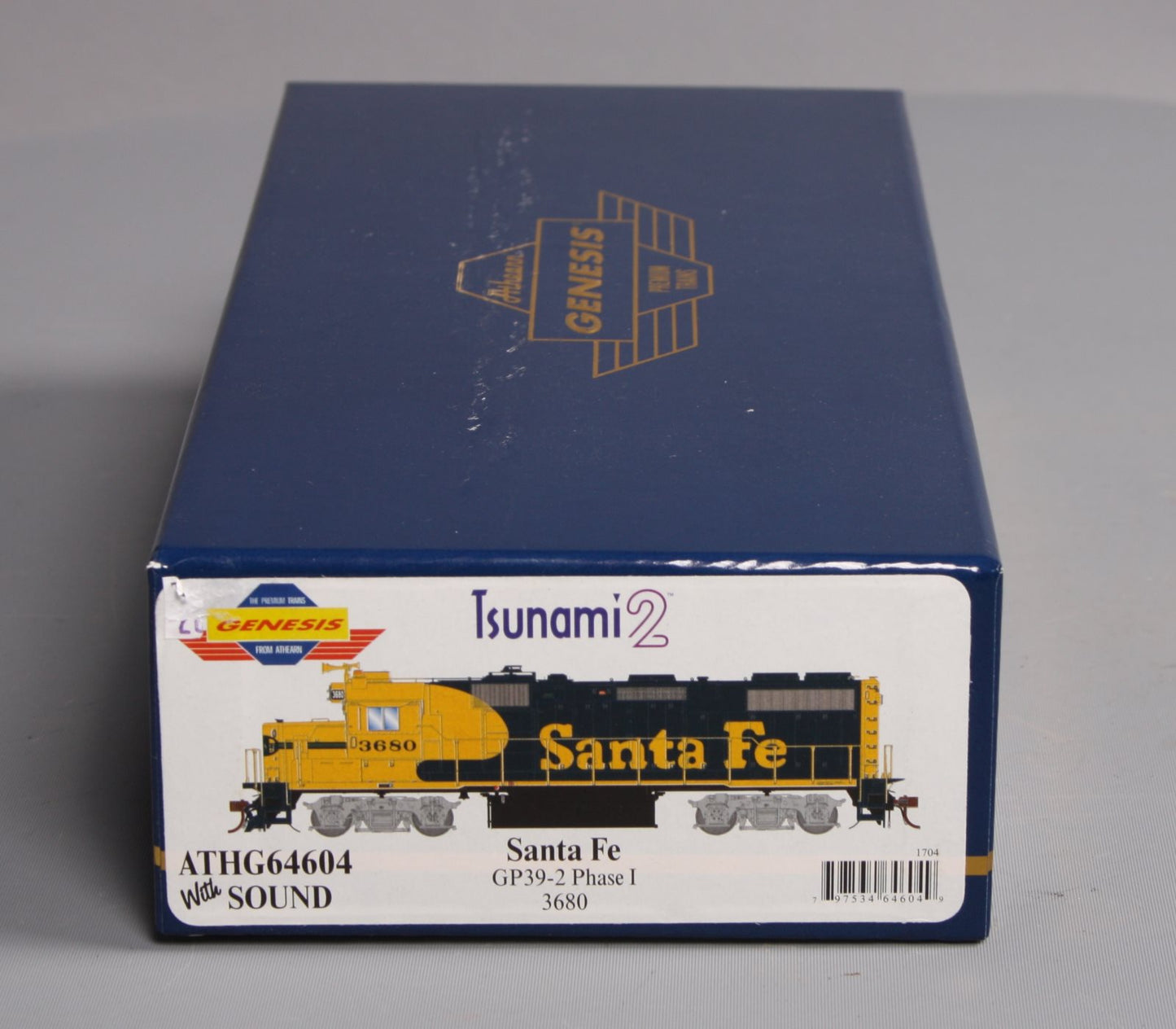 Athearn G64604 HO Santa Fe GP39-2 Phase II Diesel Locomotive DCC & Sound #3680