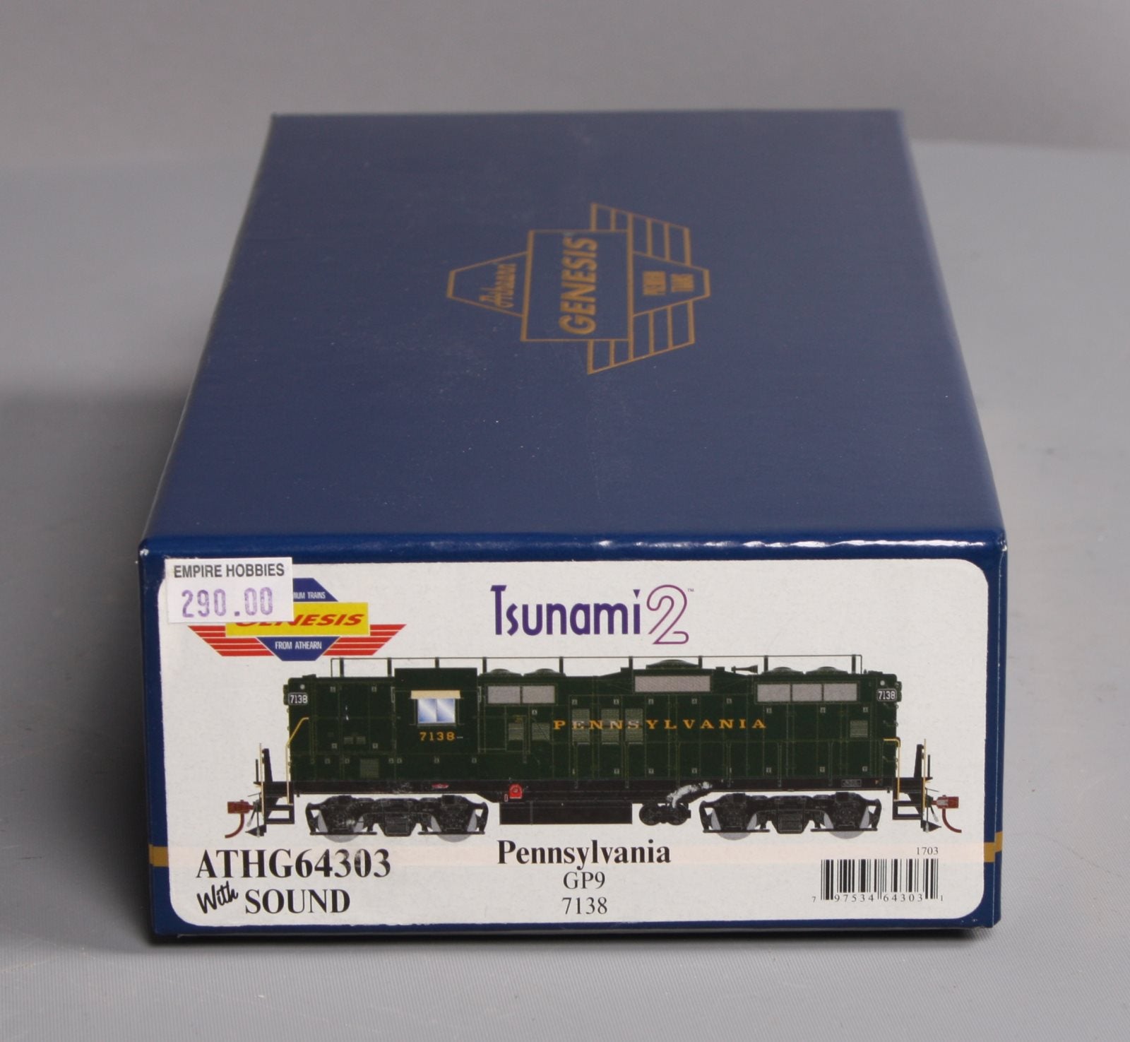 Athearn G64303 HO Pennsylvania GP9 Diesel Locomotive with DCC & Sound #7138
