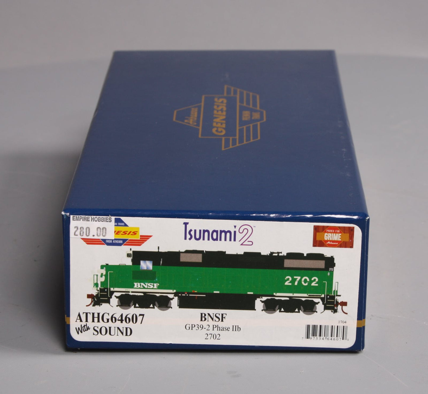 Athearn G64607 HO Ex-BN/BNSF GP39-2 Phase llb Diesel Locomotive DCC/Sound #2702
