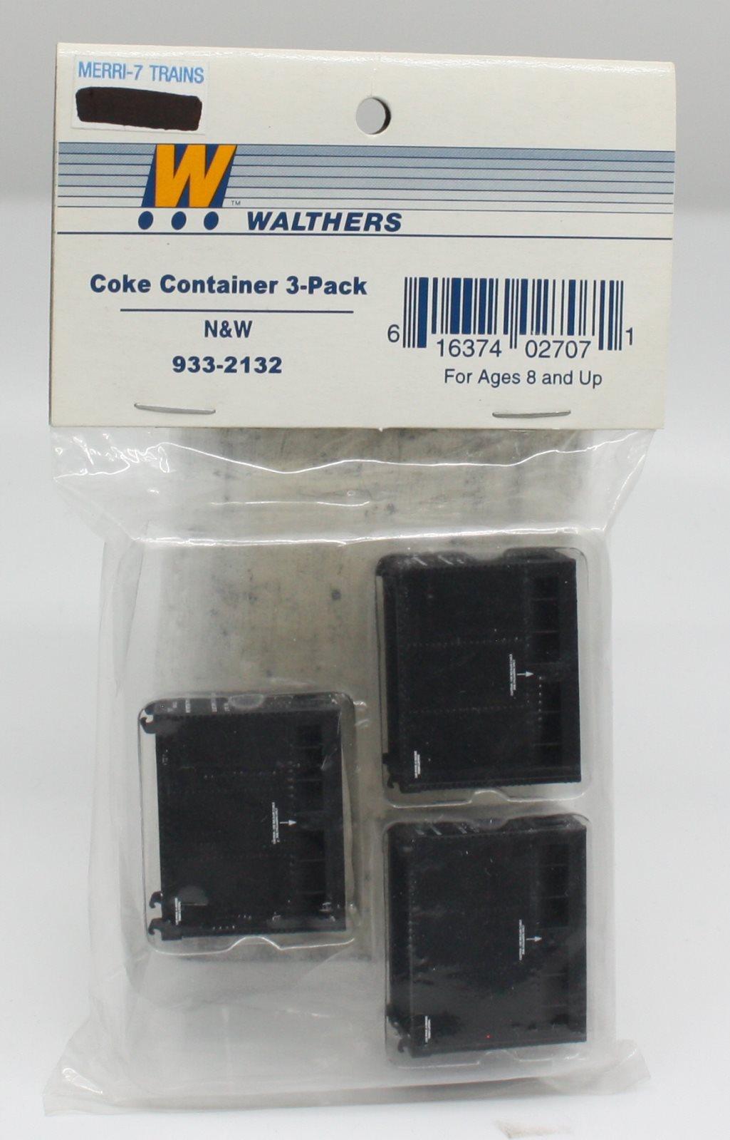 Walthers 933-2132 HO N&W Coke Continers (Pack of 3)