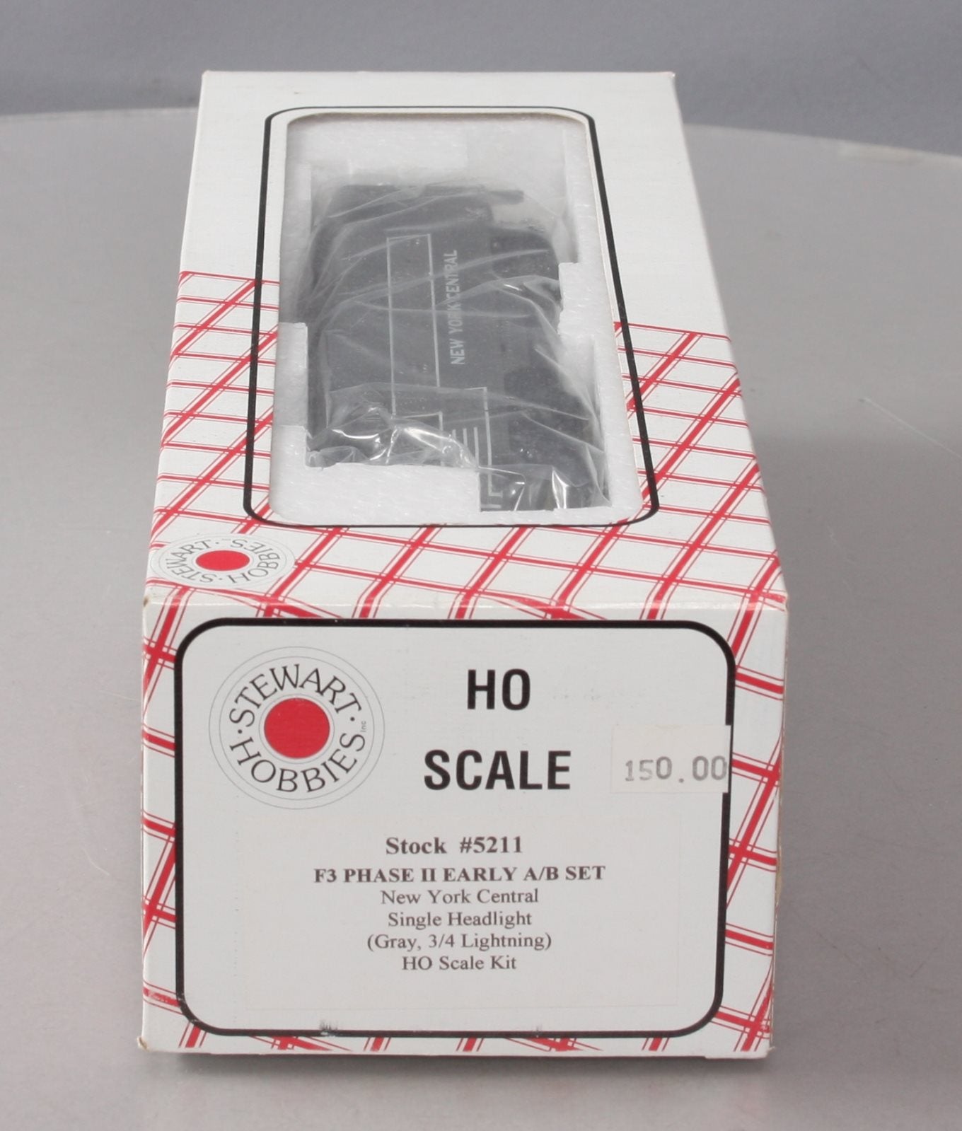 Stewart 5211 HO New York Central F3 Phase II Early A/B Diesel Locomotive Set