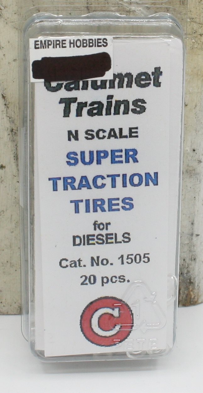 Calumet Trains 1505 LLC N Super Traction Tire (Pack of 20)