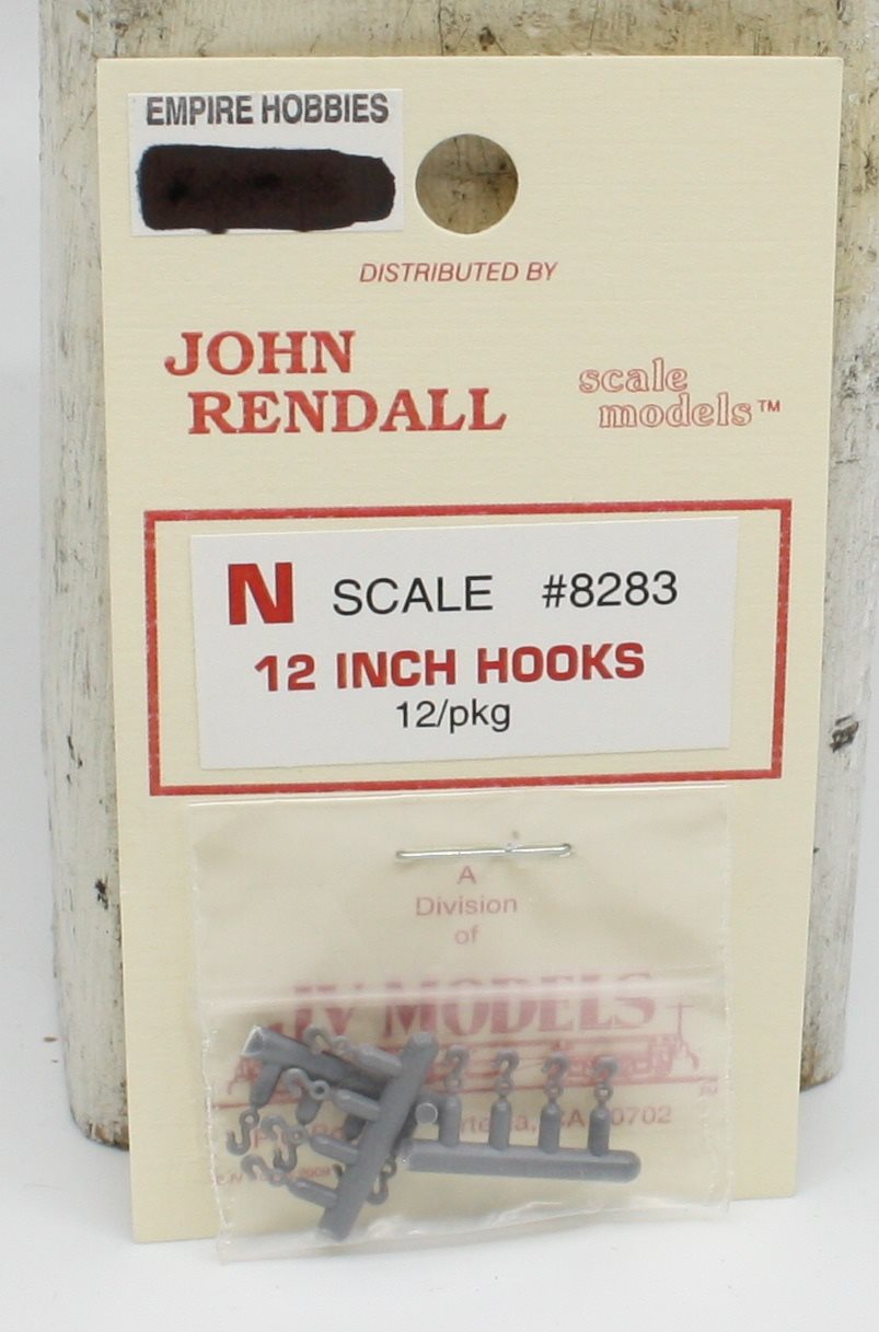 JV Models 8283 Hooks 12" Unpntd (Pack of 12)
