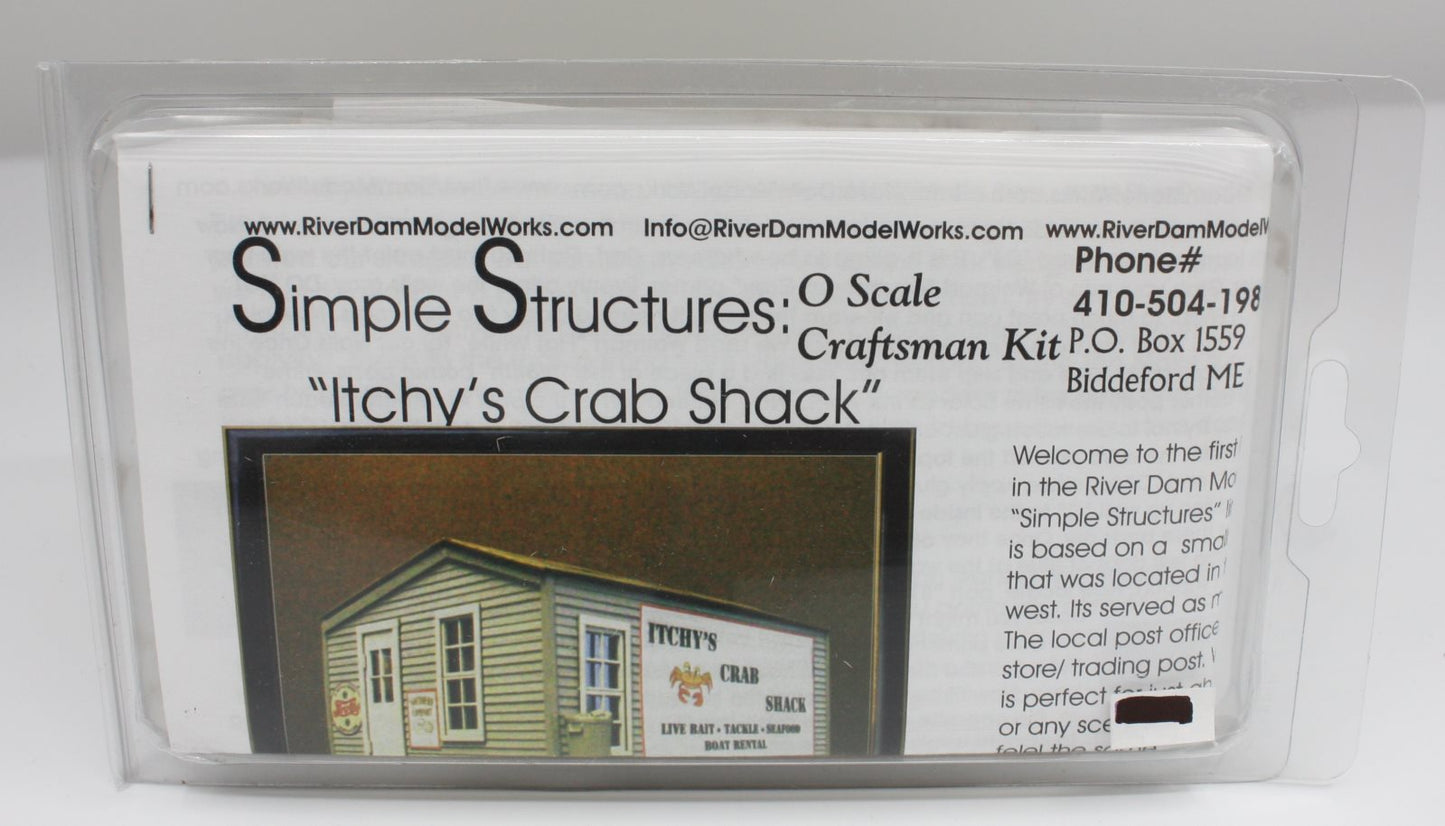 River Dam Model Works 001 O Scale "Itchy's Crab Shack" Craftsman Building Kit