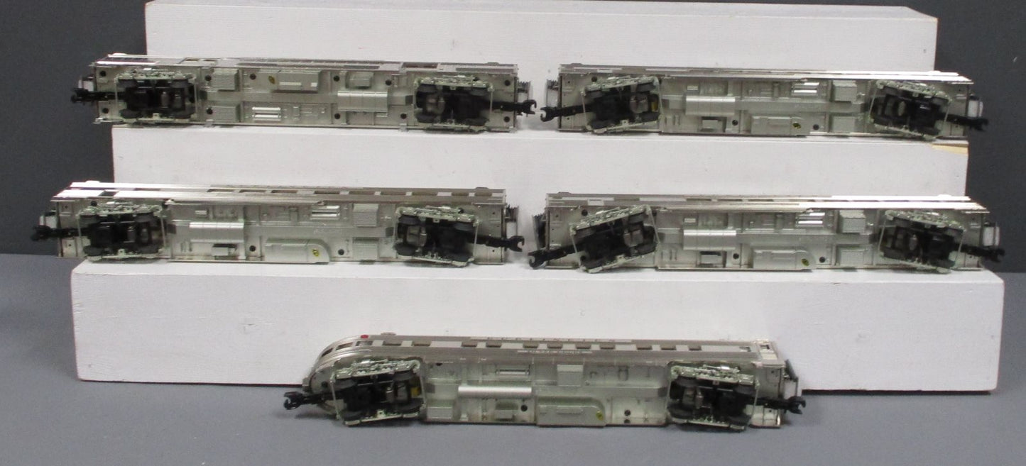 MTH 20-65133 O Burlington 70' Streamlined Ribbed Sided Passenger Set (Set of 5)