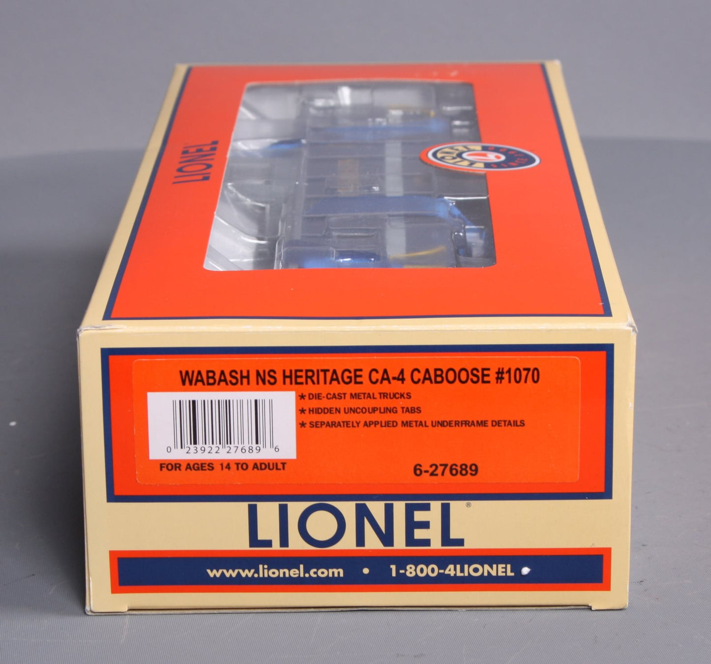 Lionel 6-27689 O Gauge Wabash NS Heritage CA-4 Caboose #1070