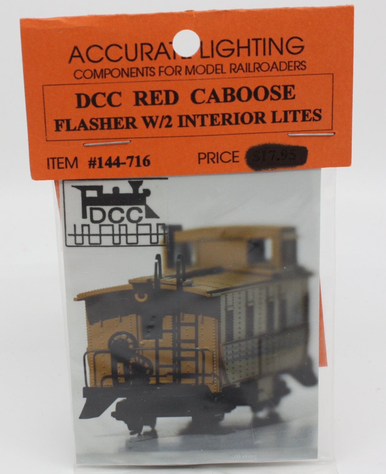 Accurate Lighting 144-716 DCC Red Caboose Flasher W/2 Interior Lites