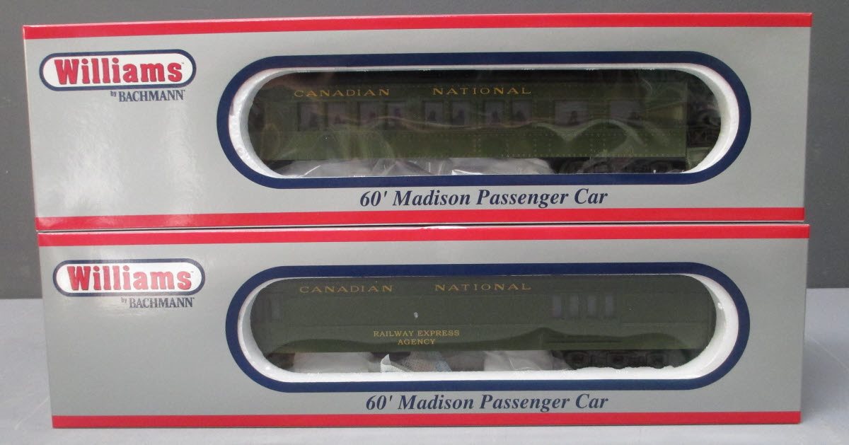 Williams 43470 CN 60 Ft. Madison Passenger Car 4-Pack