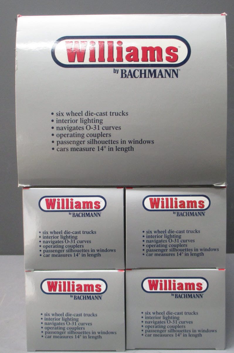 Williams 43459 NYC 60 Ft. Madison Passenger Car 4-Pack