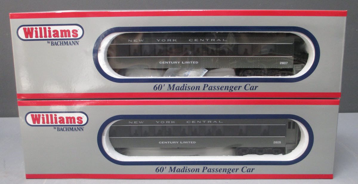 Williams 43459 NYC 60 Ft. Madison Passenger Car 4-Pack