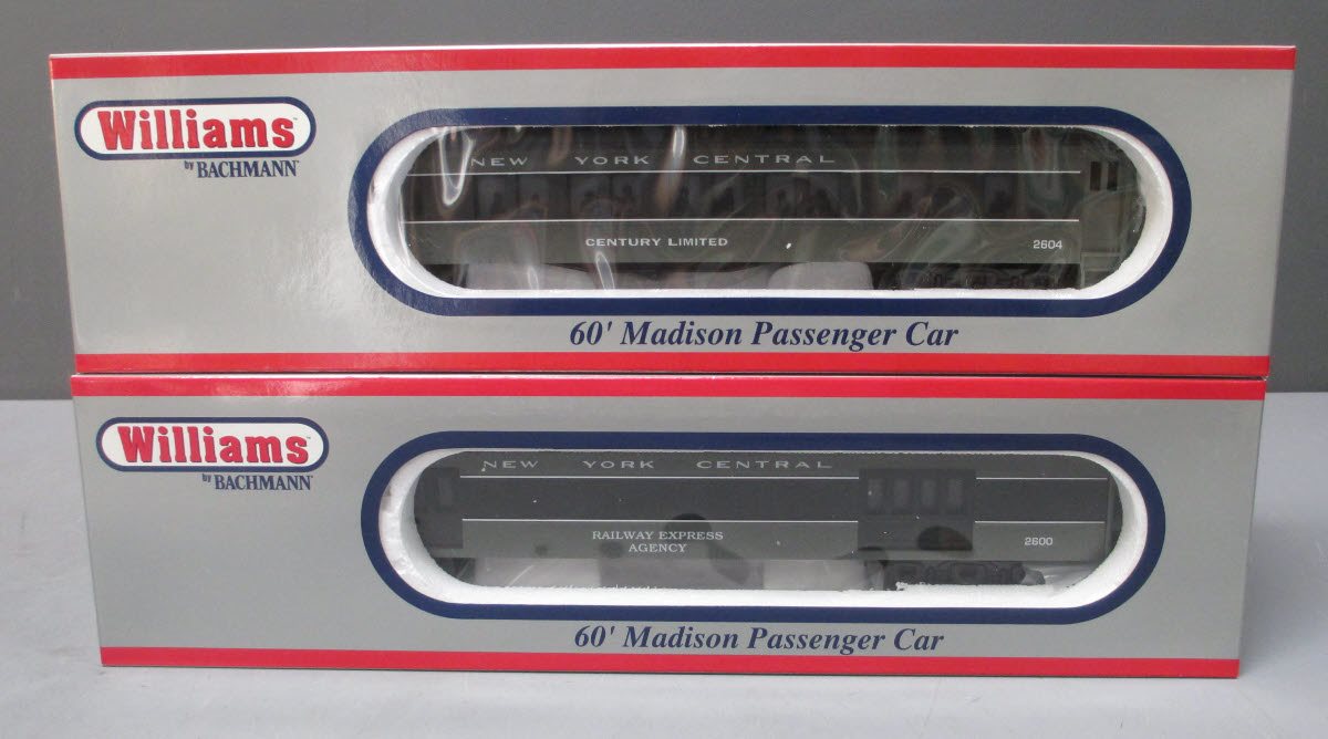 Williams 43459 NYC 60 Ft. Madison Passenger Car 4-Pack