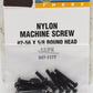 Walthers 947-1177 2-56 5/8 Round Head Nylon Machine Screw (Pack of 12)