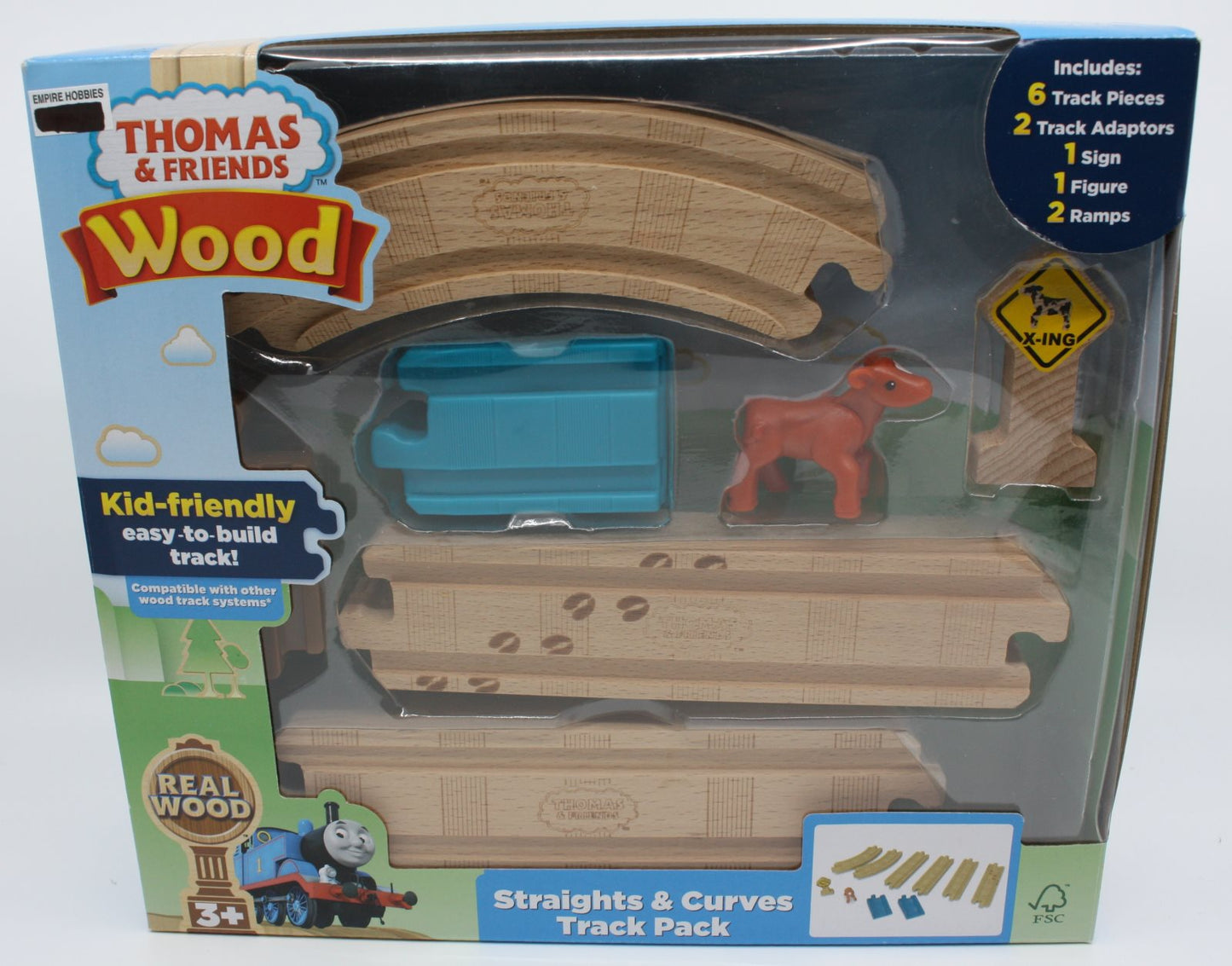Fisher Price FKF54 Thomas Wood Straights Curves Track Pack