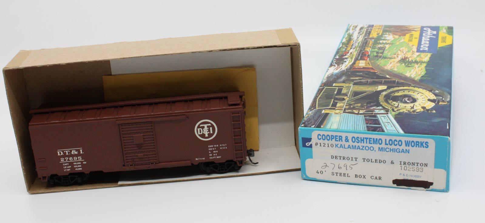 Athearn 1210 HO Detroit Toledo & Ironton 40' Steel Box Car
