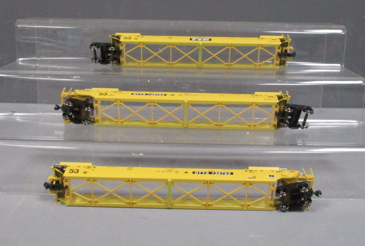 Kato 30-9015 HO TTX Gunderson MAXI-IV Double Stack Car #732753 (Pack of 3)