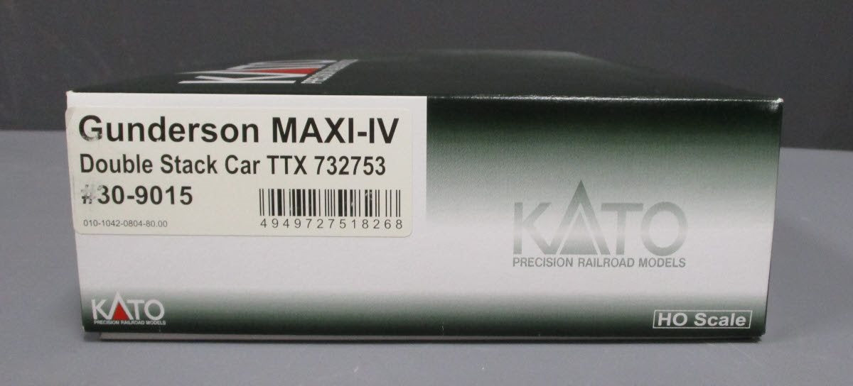 Kato 30-9015 HO TTX Gunderson MAXI-IV Double Stack Car #732753 (Pack of 3)