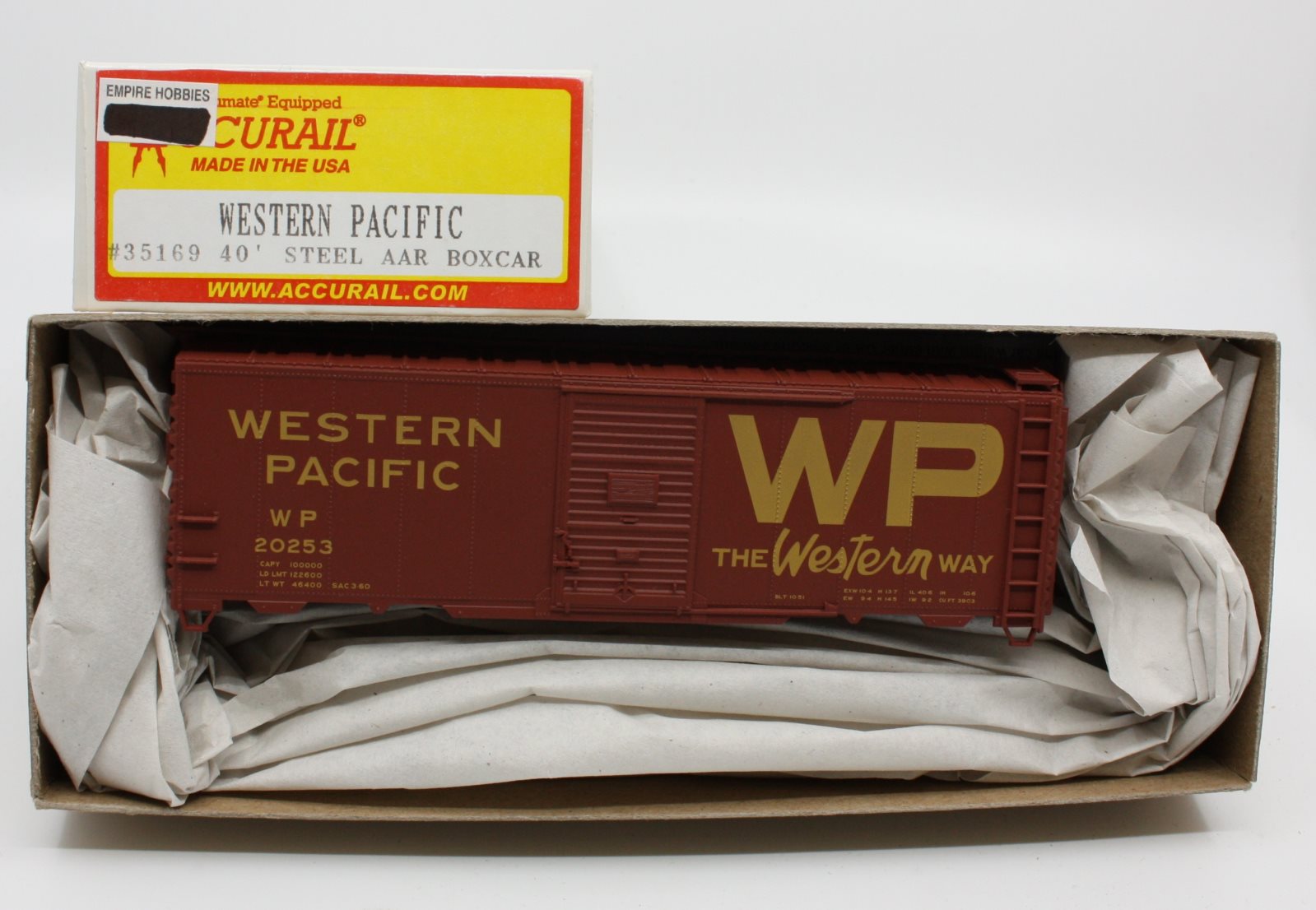 Accurail 35169 HO Scale Western Pacific 40