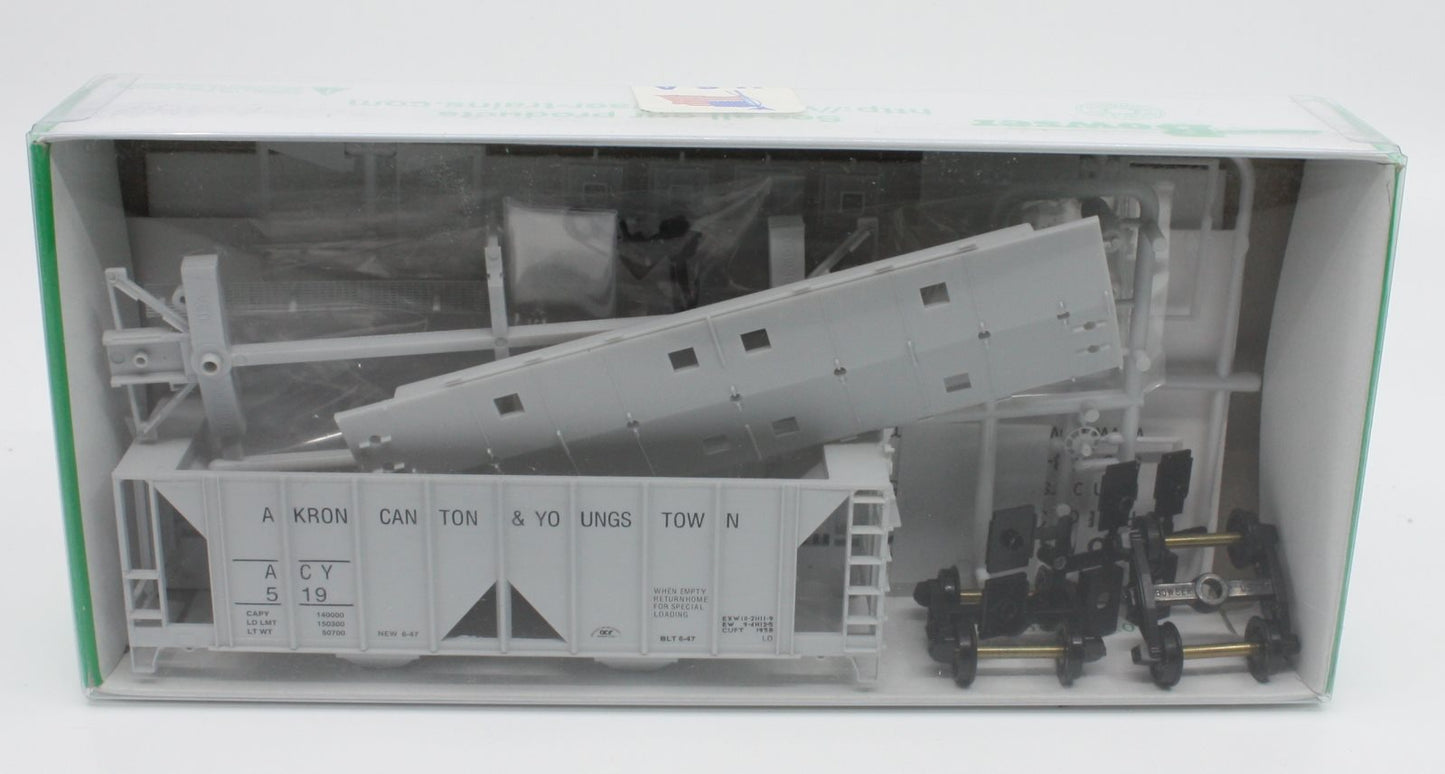 Bowser 56457 70 Ton 2 Bay Covered Hopper A C & Y Rd. #519
