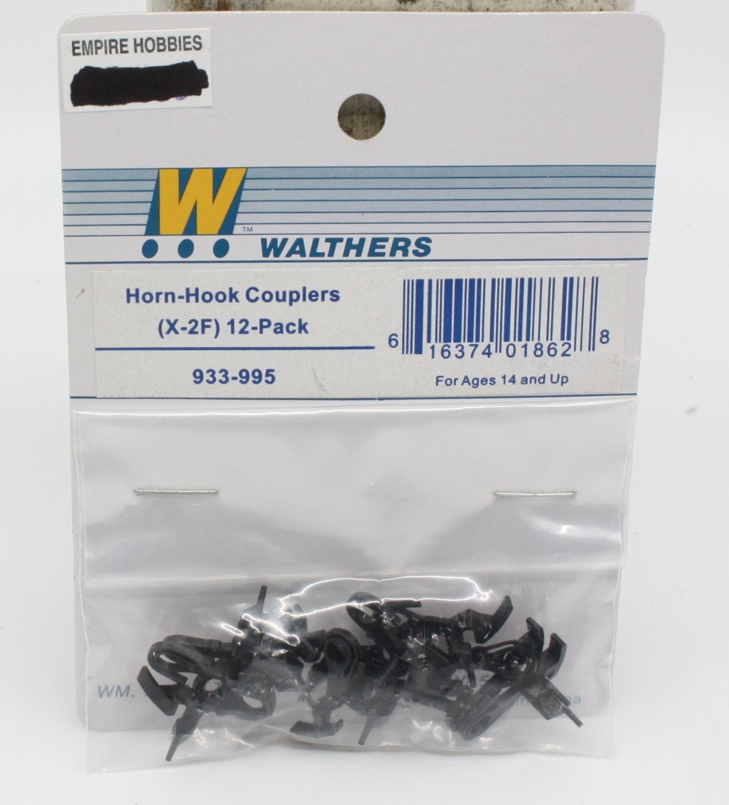 Walthers 933-995 HO Horn-Hook Couplers (X-2F) (Pack of 12)