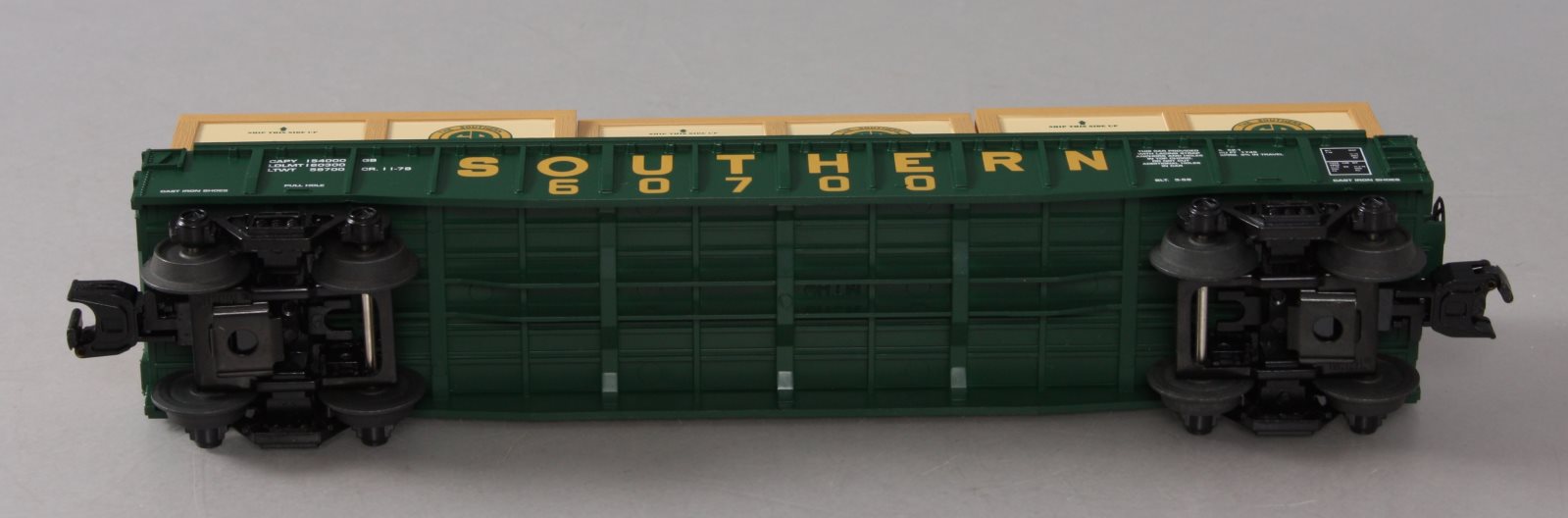 MTH 30-72093 O Gauge Southern Gondola #60700 with Crates