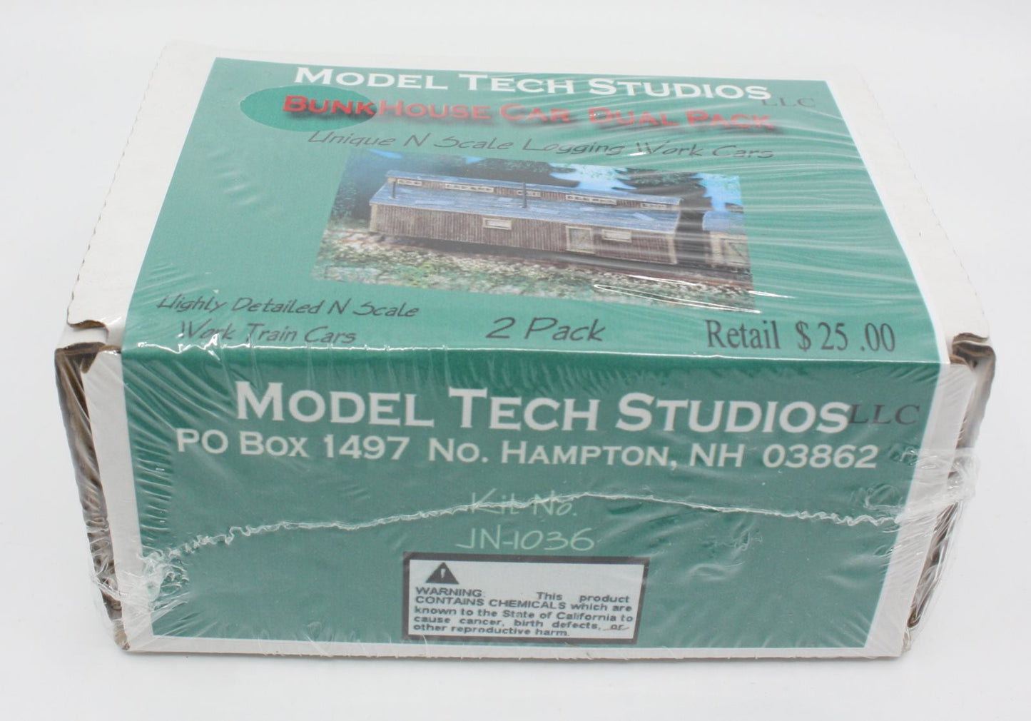 Model Tech Studios JN1036 N Scale Bunkhouse Cars (Pack of 2)