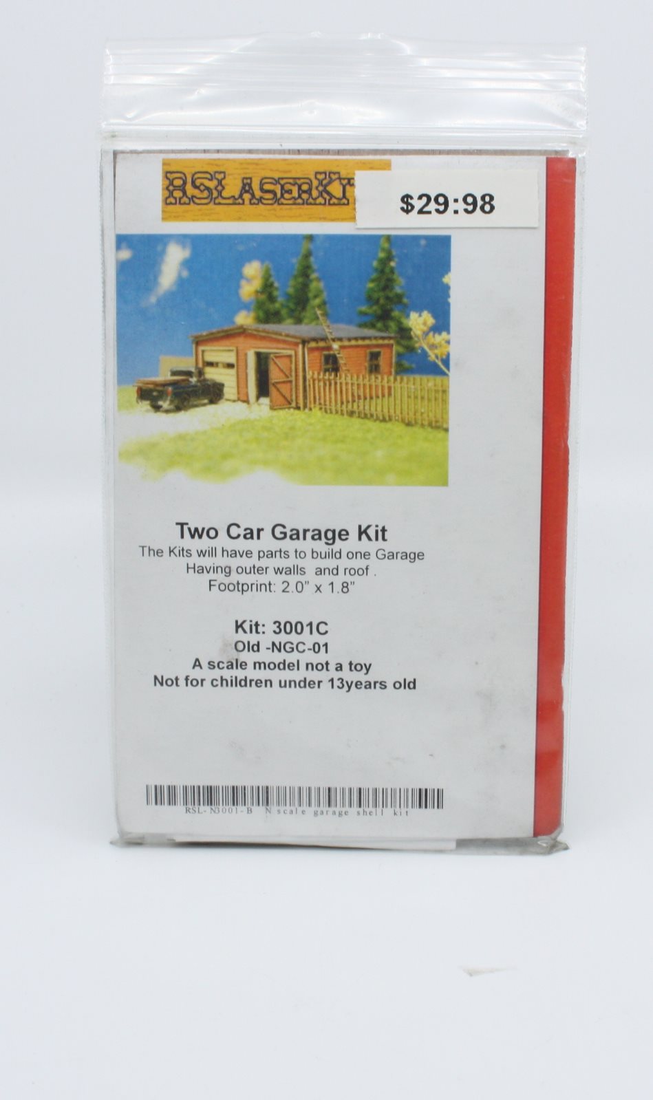 RSLASERKITS 3001C Two Car Garage Kit