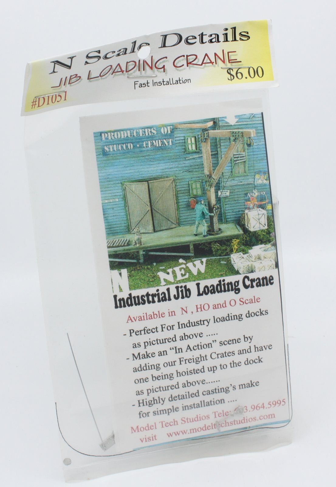 Model Tech Studios D1051 N Scale Industrial Jib Loading Crane