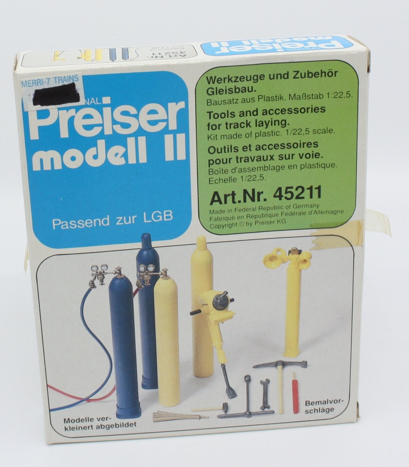 Preiser 45211 HO Track Laying Tools & Accessories Plastic Model Kit