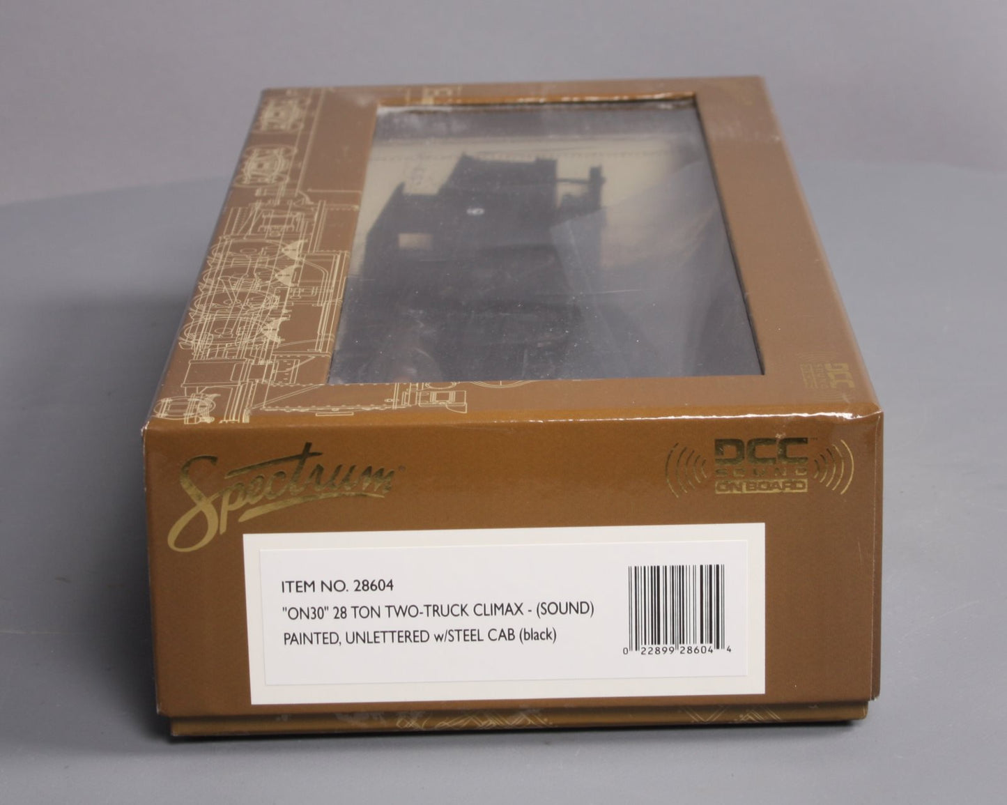 Bachmann 28604 On30 Painted & Unlettered 28-Ton Two-Truck Climax w/Sound & DCC