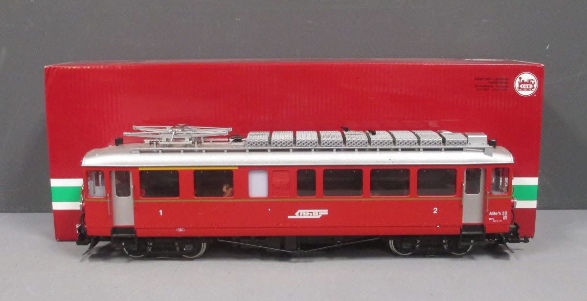 LGB 20390 RhB Abe 4/4 32 Swiss Euro Railcar w/MTS