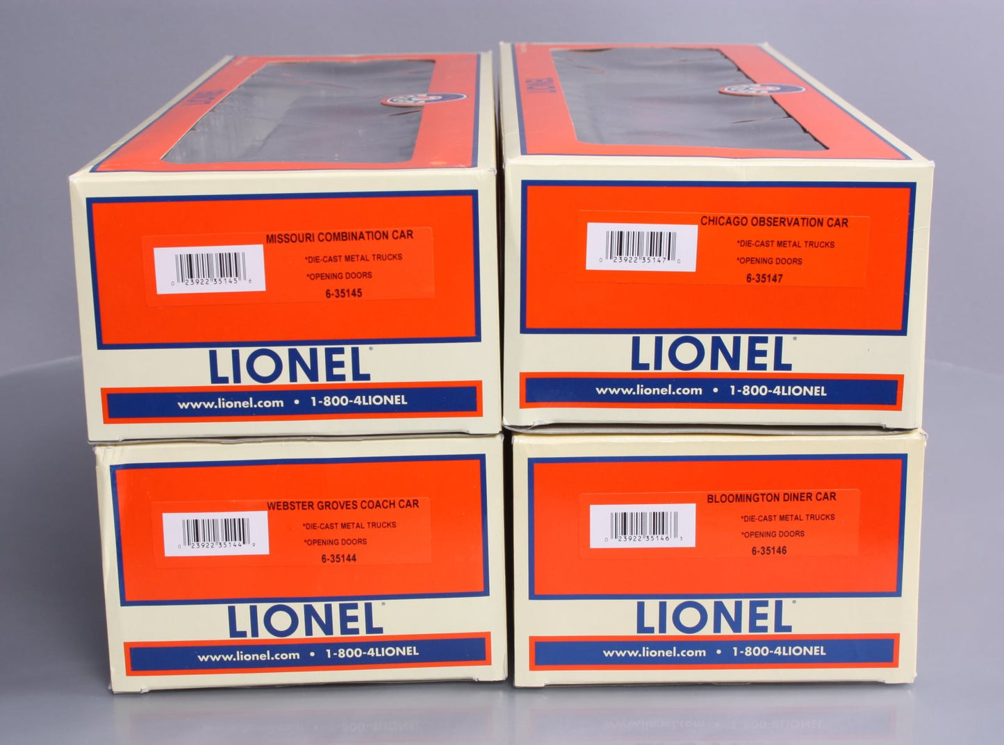 Lionel 6-35124 O Gauge Alton Limited 4-Car Passenger Set