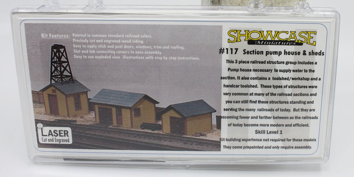 Showcase Miniatures 117 N Section Pump House And Shed Kit