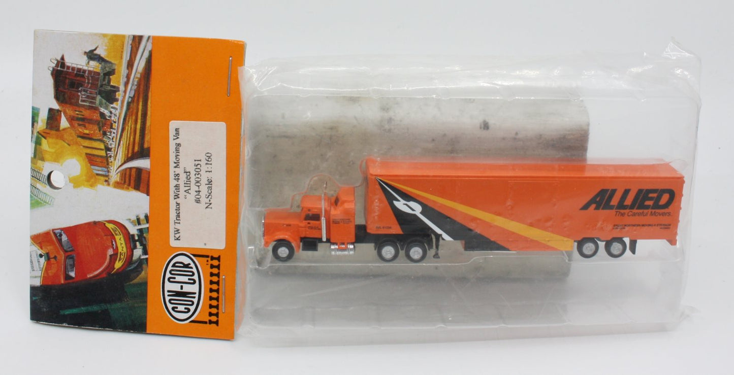 Con-Cor 04-003051 N "Allied" KW Tracktor With 48" Moving Van