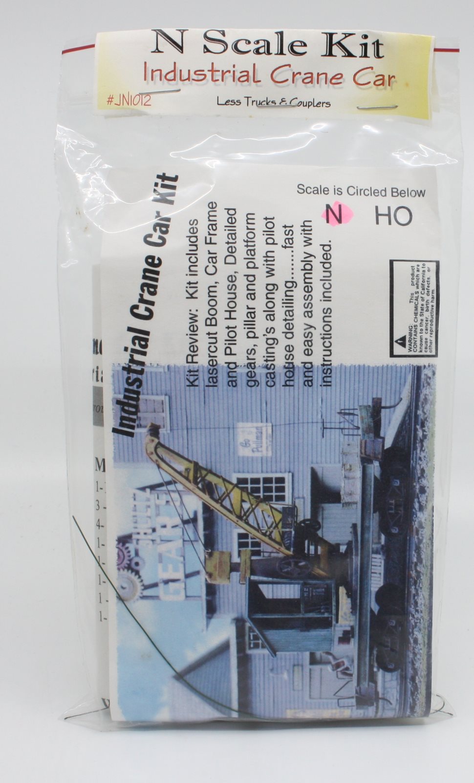 Model Tech Studios jn1012 N Scale Industrial Crane Car Kit
