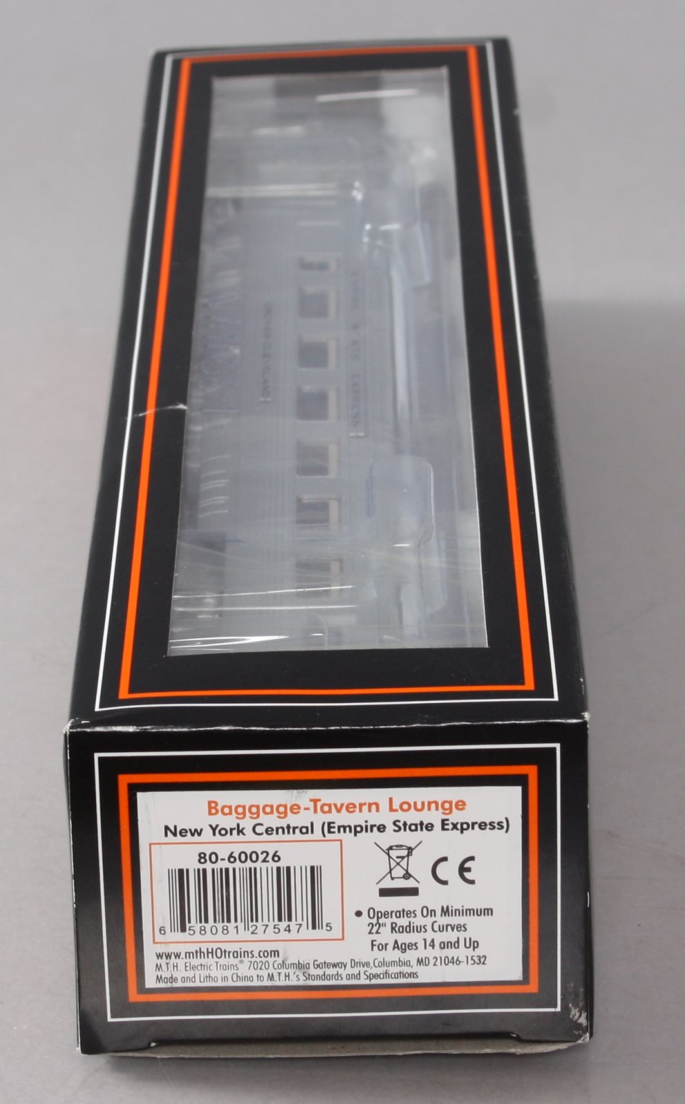 MTH 80-60026 New York Central HO Scale Baggage Tavern Car (Empire State Express)