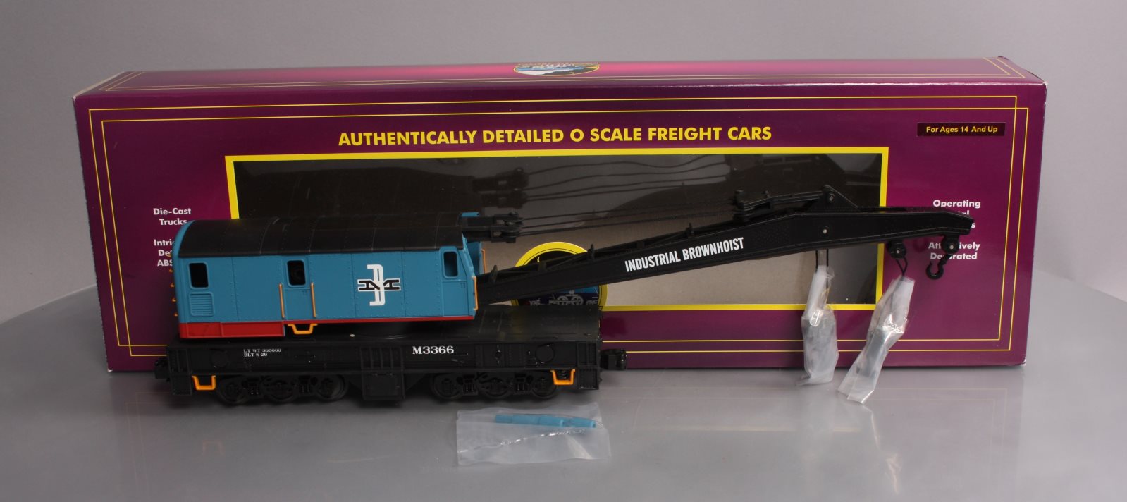 MTH 20-98805 O Boston & Maine Crane Car