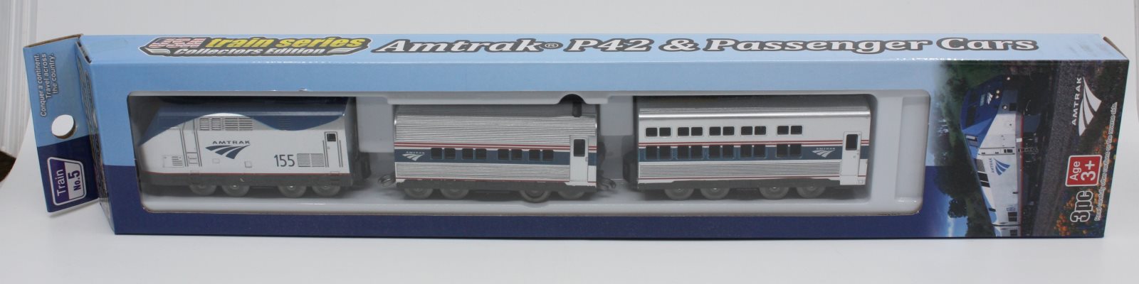 LEC USA 509111 Train Car Set No. 5-Amtrak Battery Operated Cars