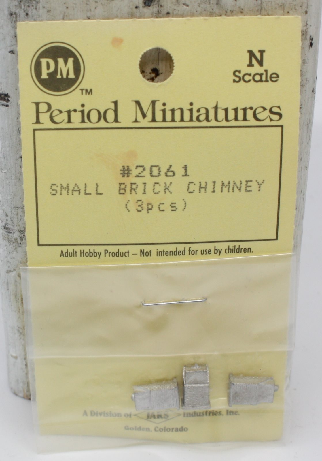 Period Miniatures 2061 N Scale Small Brick Chimney (Pack of 3)