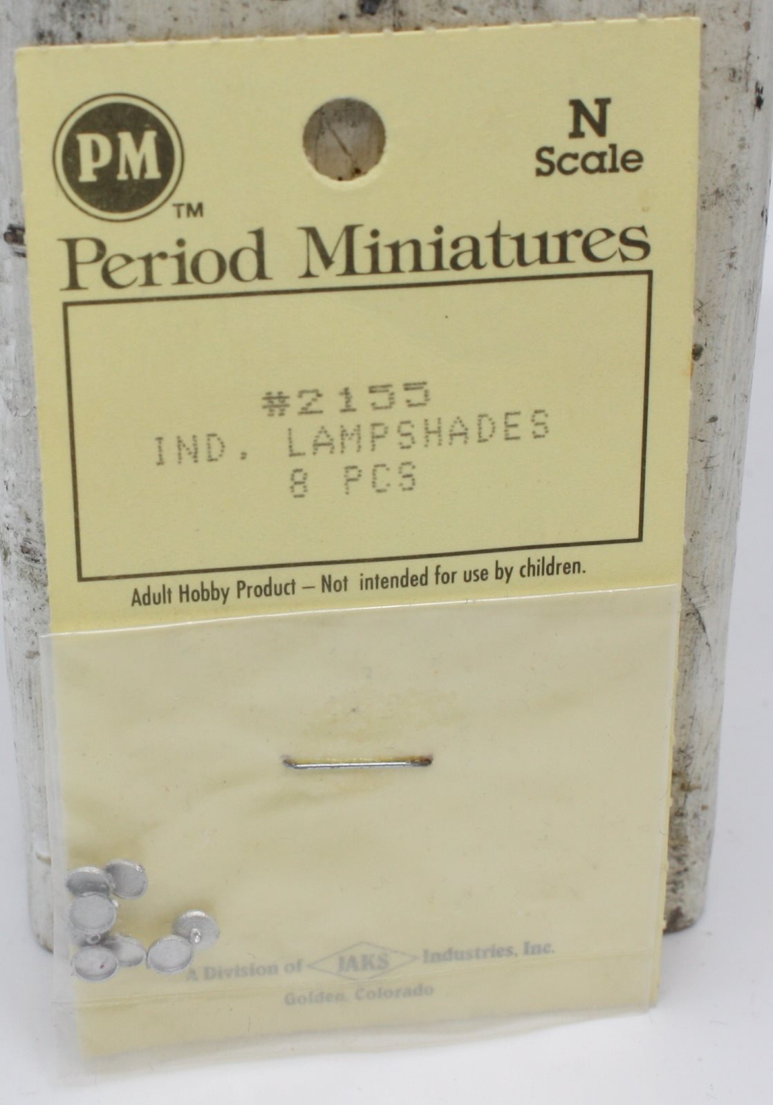Period Miniatures 2155 N Scale IND. Lampshades (Pack of 8)