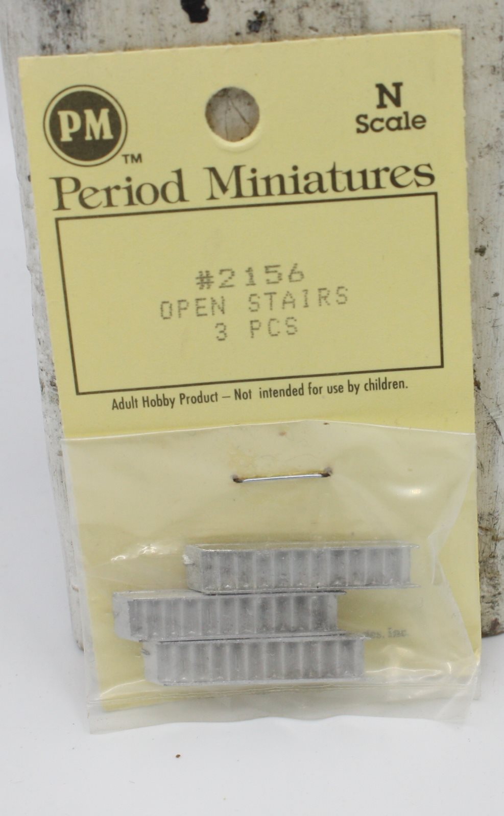 Period Miniatures 2156 N Scale Open Stairs (Pack of 3)