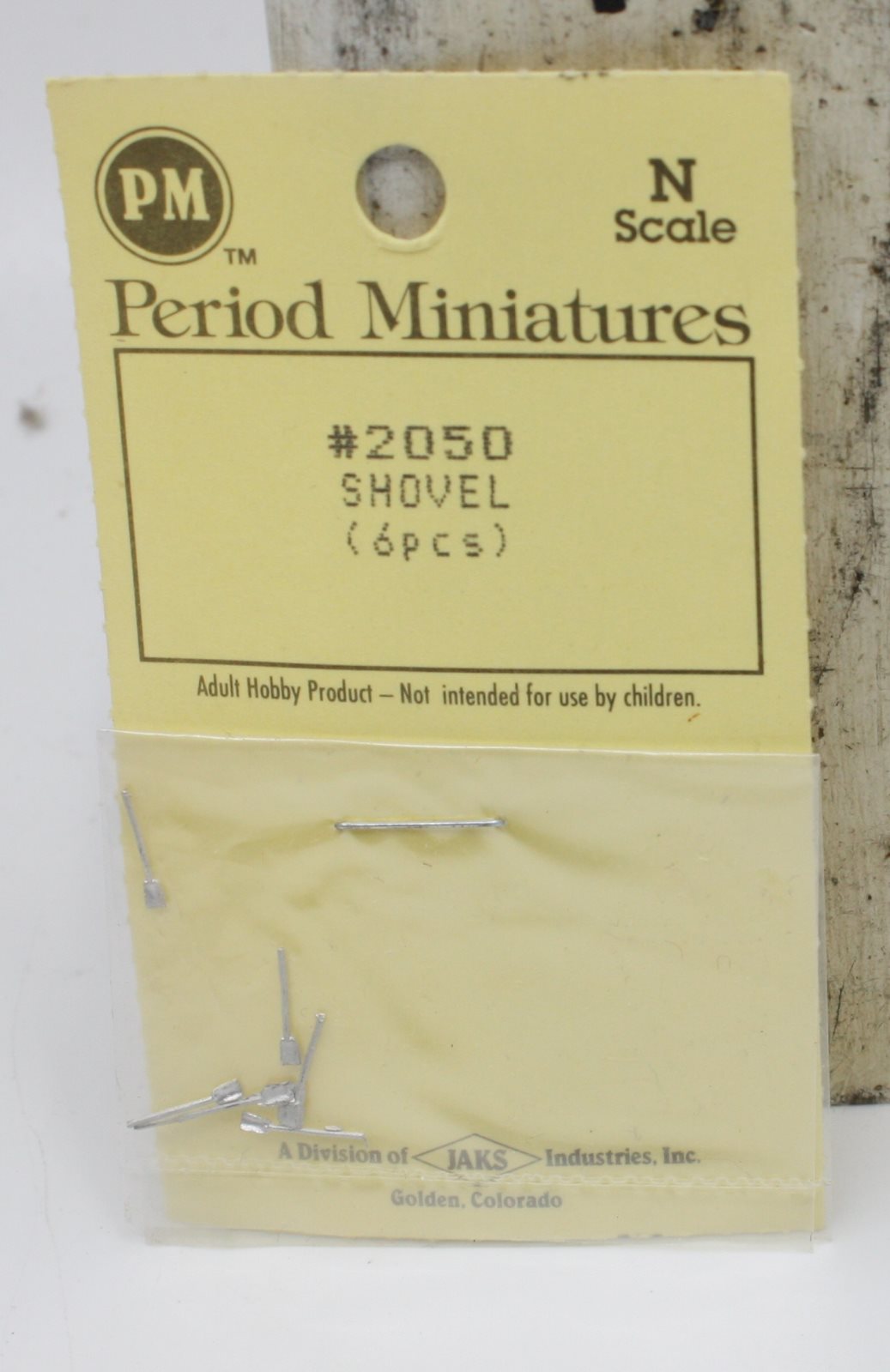 Period Miniatures 2050 N Scale Shovel (Pack of 6)