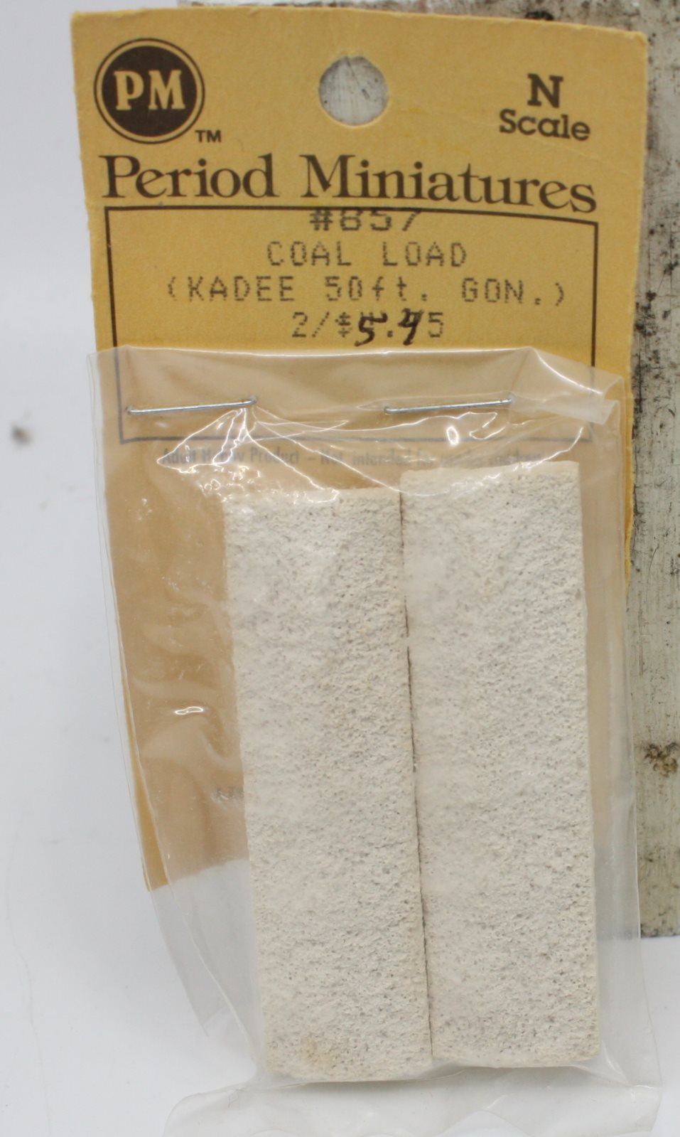 Period Miniatures 857 N Scale Coal Load (Kadee Hopper)