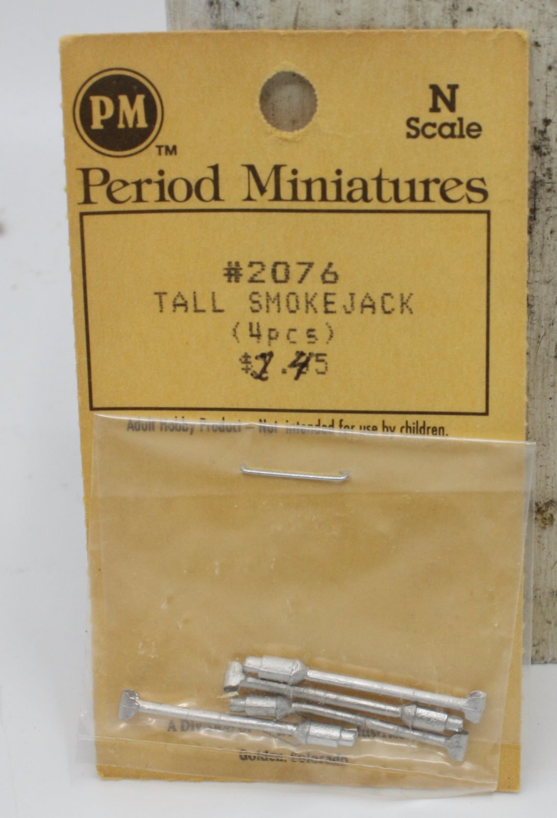 Period Miniatures 2076 N Scale Tall Smokejack (Pack of 4)