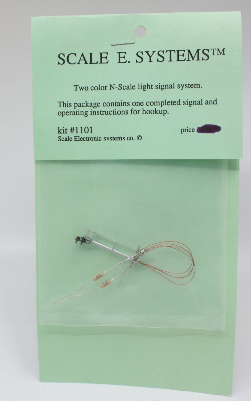 Scale Electronic Systems Co. 1101 N Scale Two Color Light Signal System