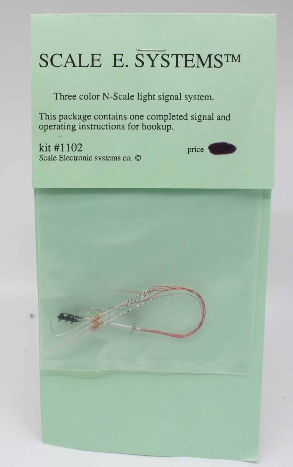 Scale Electronic Systems Co. 1102 N Scale Three Color Light Signal System