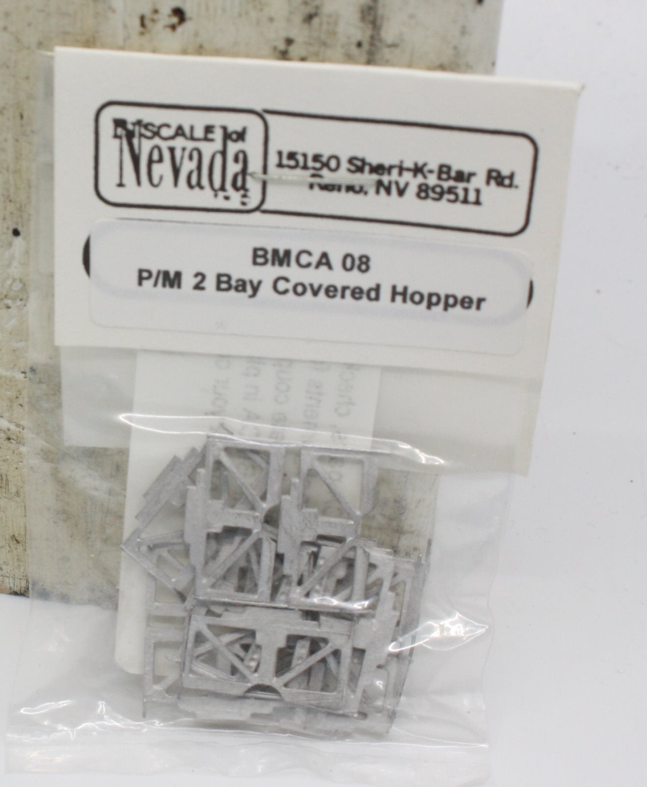N Scale of Nevada BCMA08 N Scale P/M 2 Bay Covered Hopper