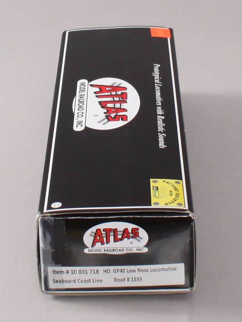 Atlas 10001718 HO Seaboard Coast Line EMD GP40 Low Nose Diesel Engine #1539