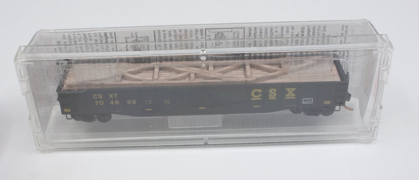 Micro-Trains 10500536 N CSX 50' 14 Panel Steel Fishbelly Side Gondola #704698