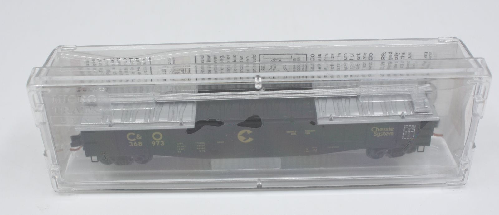 Micro-Trains 10600110 N C&O 50' 14 Panel Steel Side Gondola w/Cover #368973